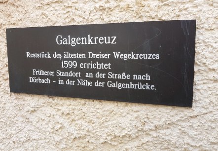 Informations Galgenkreuz, © Tourist-Information Wittlich Stadt & Land Informations Galgenkreuz, © Tourist-Information Wittlich Stadt & Land