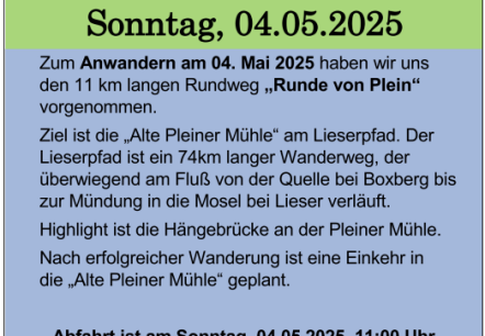 Anwandern, © Heimatverein Butzweiler e.V. Anwandern, © Heimatverein Butzweiler e.V.