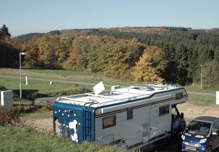 Wohnmobilstellplatz am Camping Eifelblick, © Waldferienpark Gerolstein Wohnmobilstellplatz am Camping Eifelblick, © Waldferienpark Gerolstein
