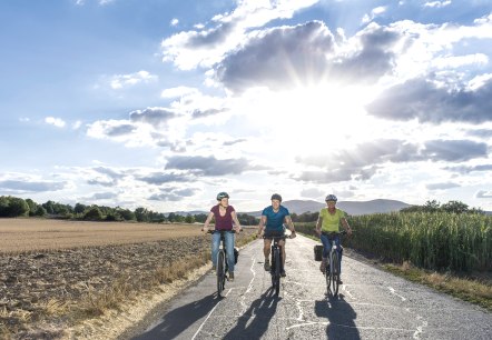 Cyclist on the road, © Vulkanregion Laacher See/Kappest Cyclist on the road, © Vulkanregion Laacher See/Kappest