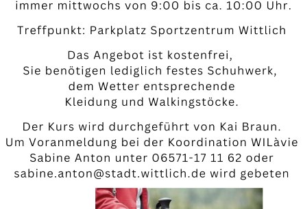 Walking Gruppe 50+ Walking Gruppe 50+