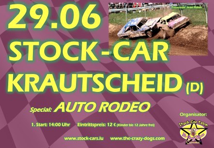 Plakat, © Stock-Car Team The Crazy Dogs Clervaux Plakat, © Stock-Car Team The Crazy Dogs Clervaux