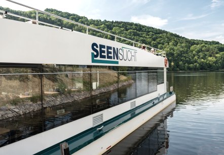 Schiff Seensucht Obersee, © Eifel Tourismus GmbH, Dominik Ketz Schiff Seensucht Obersee, © Eifel Tourismus GmbH, Dominik Ketz