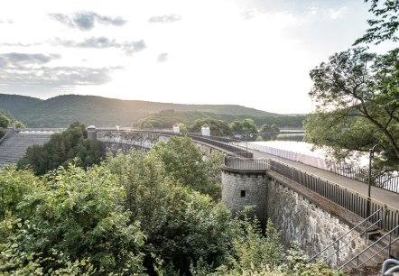 View of the Urft dam wall, © Eifel Tourismus GmbH, Dominik Ketz View of the Urft dam wall, © Eifel Tourismus GmbH, Dominik Ketz