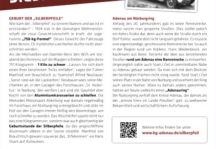 Infotafel_Silberpfeil, © Tourist-Information Hocheifel-Nürburgring, KGAdenau/Stadt Adenau Infotafel_Silberpfeil, © Tourist-Information Hocheifel-Nürburgring, KGAdenau/Stadt Adenau