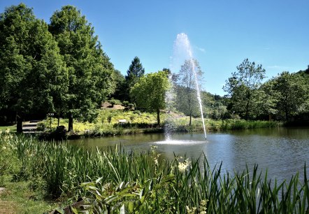 Jet d'eau dans le parc thermal de Daun, © GesundLand Vulkaneifel Jet d'eau dans le parc thermal de Daun, © GesundLand Vulkaneifel