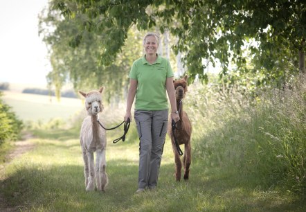 Alpakawanderung durch die Natur, © Anne Knein Alpakawanderung durch die Natur, © Anne Knein