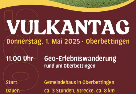 Plakat Vulkantag, © Touristik GmbH Gerolsteiner Land Plakat Vulkantag, © Touristik GmbH Gerolsteiner Land