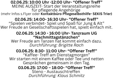 Veranstaltung WILávie 02.06.-07.06.25 Veranstaltung WILávie 02.06.-07.06.25