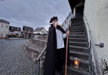 Der Nachtwächter von Kaisersesch, © Schieferland Kaisersesch, Linda Bamberg Der Nachtwächter von Kaisersesch, © Schieferland Kaisersesch, Linda Bamberg