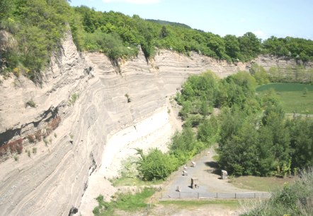 Le mur du Wingertsberg vu d'en haut, © VG Mendig/Neideck Le mur du Wingertsberg vu d'en haut, © VG Mendig/Neideck