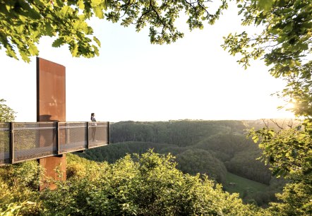 Skywalk à la vue de l'Eifel "Achterhöhe" (hauteur de huit), © GesundLand Vulkaneifel/D. Ketz Skywalk à la vue de l'Eifel "Achterhöhe" (hauteur de huit), © GesundLand Vulkaneifel/D. Ketz