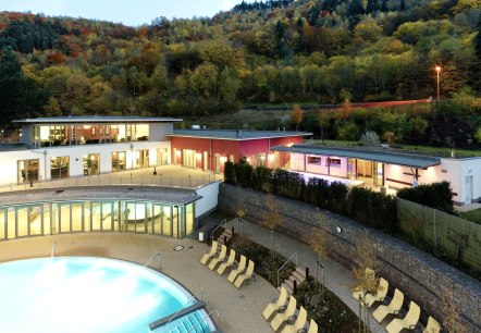 Therme Außenansicht, © Vulkaneifeltherme Bad Bertrich Therme Außenansicht, © Vulkaneifeltherme Bad Bertrich