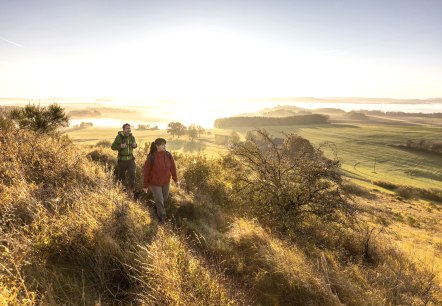 Zwei Wanderer auf dem Eifelsteig, Rother Kopf, © Eifel Tourismus, Dominik Ketz Zwei Wanderer auf dem Eifelsteig, Rother Kopf, © Eifel Tourismus, Dominik Ketz
