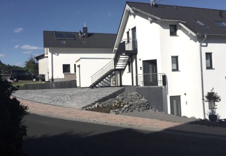 Zijaanzicht van het huis Zijaanzicht van het huis