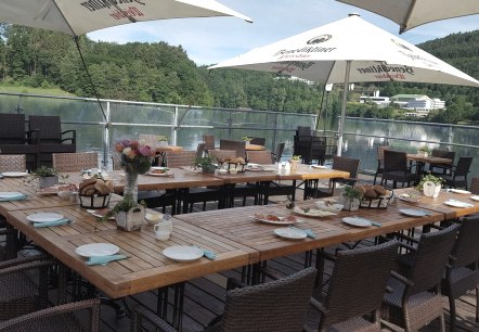 Seeterrasse am Stausee Bitburg, © A-Funit - Heinz Bausch Seeterrasse am Stausee Bitburg, © A-Funit - Heinz Bausch