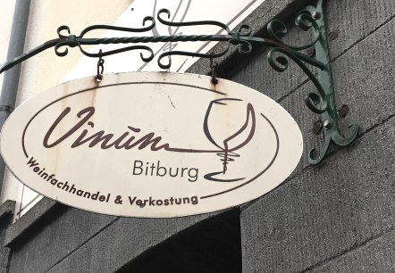 Vinum in Bitburg - Eingangsschild, © TI Bitburger Land Vinum in Bitburg - Eingangsschild, © TI Bitburger Land