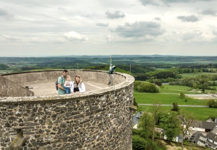 Aussichtsturm der Burgruine Nürburg, © TI Hocheifel-Nürburgring, D- Ketz Aussichtsturm der Burgruine Nürburg, © TI Hocheifel-Nürburgring, D- Ketz