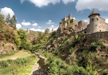 Manderscheiider kastelen met Lieser, © Dominik Ketz Manderscheiider kastelen met Lieser, © Dominik Ketz