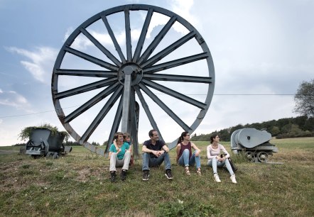 Das Grubenrad am Besucherbergwerk Grube Bendisberg, © Vulkanpark GmbH, Martin Christ Das Grubenrad am Besucherbergwerk Grube Bendisberg, © Vulkanpark GmbH, Martin Christ