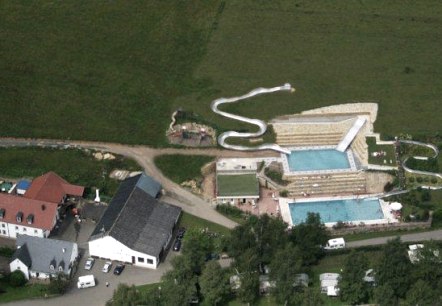 Luftbild Campingplatz Altschmiede- Schwimmbad Luftbild Campingplatz Altschmiede- Schwimmbad
