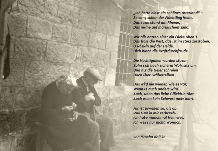 Kaleko Gedicht, © Chris Marmann Kaleko Gedicht, © Chris Marmann