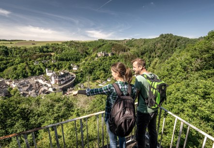 Blick von der großen Kanzel auf Neuerburg, © Eifel Tourismus GmbH, D. Ketz Blick von der großen Kanzel auf Neuerburg, © Eifel Tourismus GmbH, D. Ketz