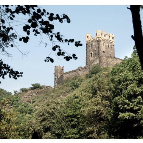 Uitzicht op kasteel Wernerseck