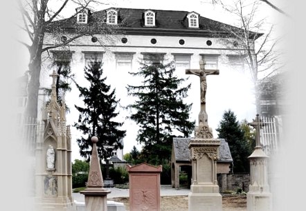 Weckbecker Grabstellen und Gebäude (Fotomontage)