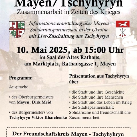 Info-Flyer, © Freundeskreis Mayen/Tschyhyryn