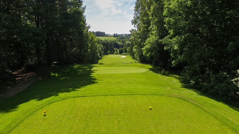 View of the golf course from above