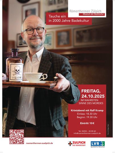 Affiche de la manifestation avec photo portrait de l'auteur Ralf Kramp