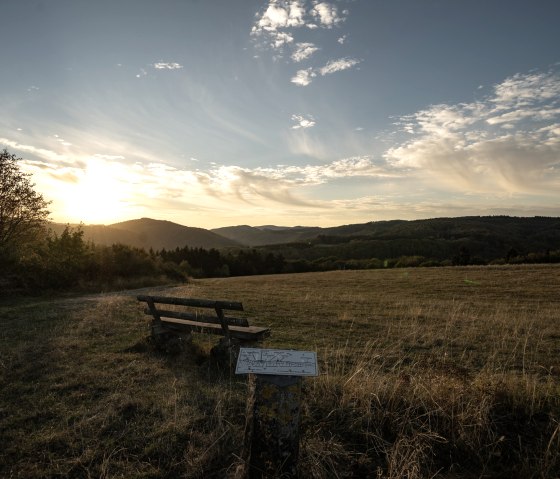 One of the perfect places for a break on the Panorama hiking trail, © Laura Rinneburger