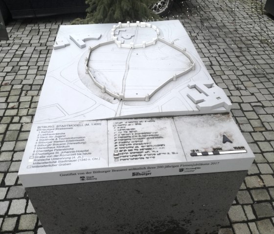 Stadmodell Bitburg weiß, © TI Bitburger Land