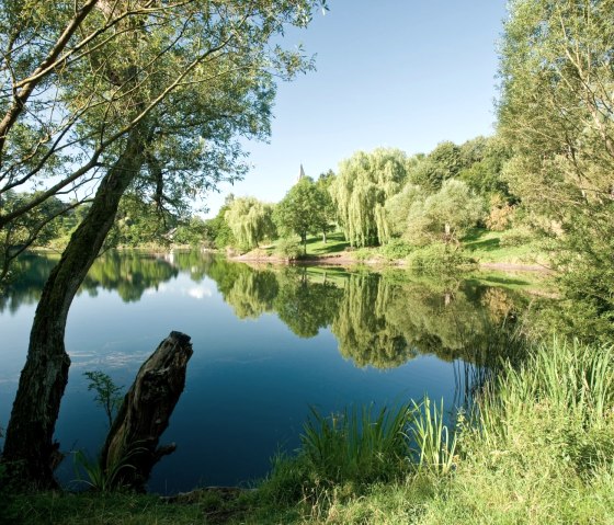 Vue sur Ulmen sur l'itinéraire cyclable volcanique de l'Eifel, © GesundLand Vulkaneifel/D. Ketz