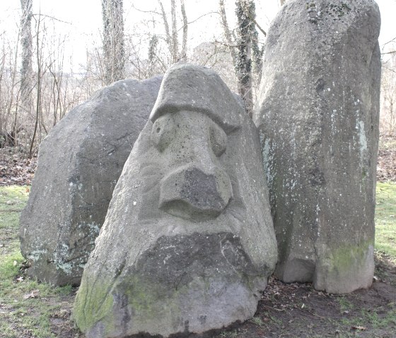 Sculpture en pierre dans le Nettepark, © VG Pellenz/Chagas da Silva