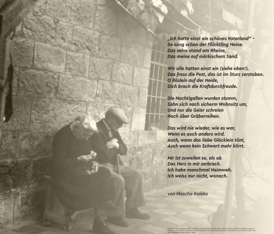 Kaleko gedicht, © Chris Marmann