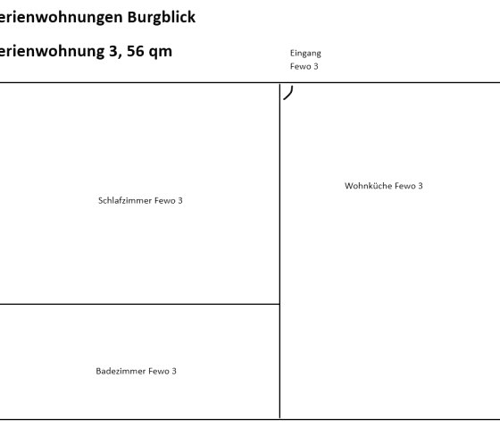 Plan de l'appartement 3, Maison Burgblick, Virneburg