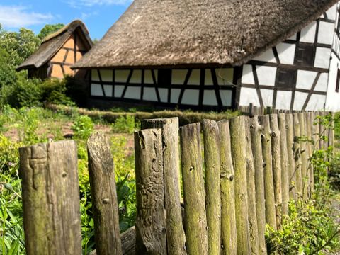 Vakwerkhuis in het openluchtmuseum