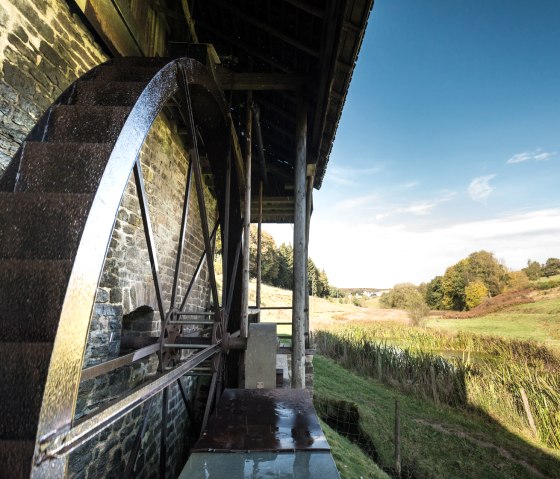 Molenrad van de snijmolen bij Meisburg, © Eifel Tourismus GmbH/D.Ketz