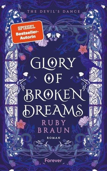Couverture mauve du livre "Glory of Broken Dreams