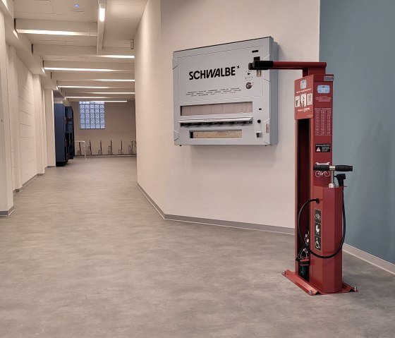 Servicestation und Schlauchautomat Radgarage, © Tourist-Information Wittlich Stadt & Land