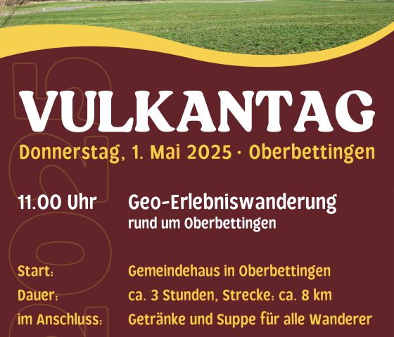 Plakat Vulkantag, © Touristik GmbH Gerolsteiner Land