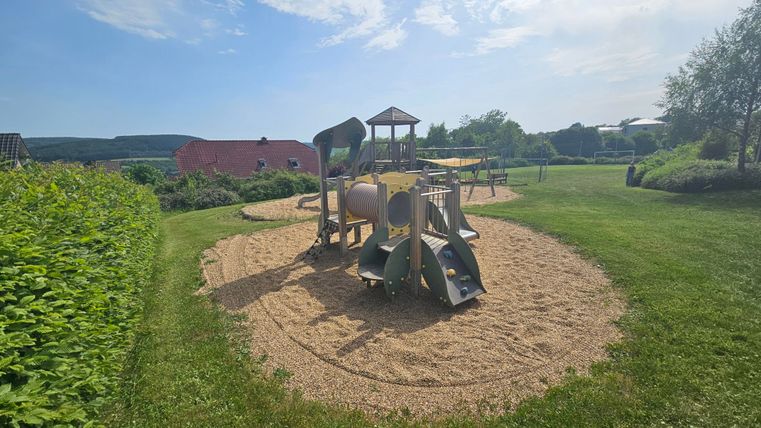 Wood climbing frame