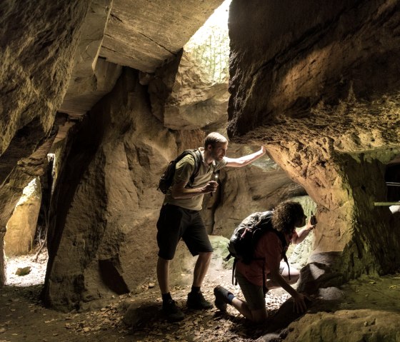 Romeinse mijn Pützlöcher op de Eifelsteig, © Eifel Tourismus GmbH, D. Ketz