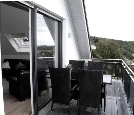 Panoramic view balcony