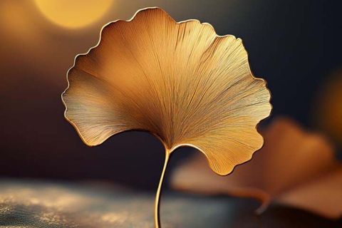 Especially illuminated leaf