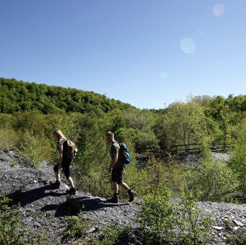 En route à travers la carrière d'ardoise Bausberg I, © Laura Rinneburger