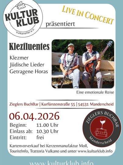 Een portret van Helmut Alba, die poseert met een gitaar. De tekst benadrukt de muzikale stijlen folk, jazz, soul en pop.