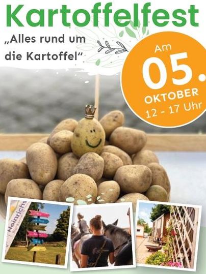 Plakat mit Kartoffeln